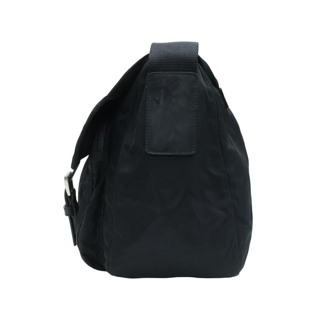 美品 PRADA プラダ ショルダーバッグ 3角プレート 白タグ ブラック