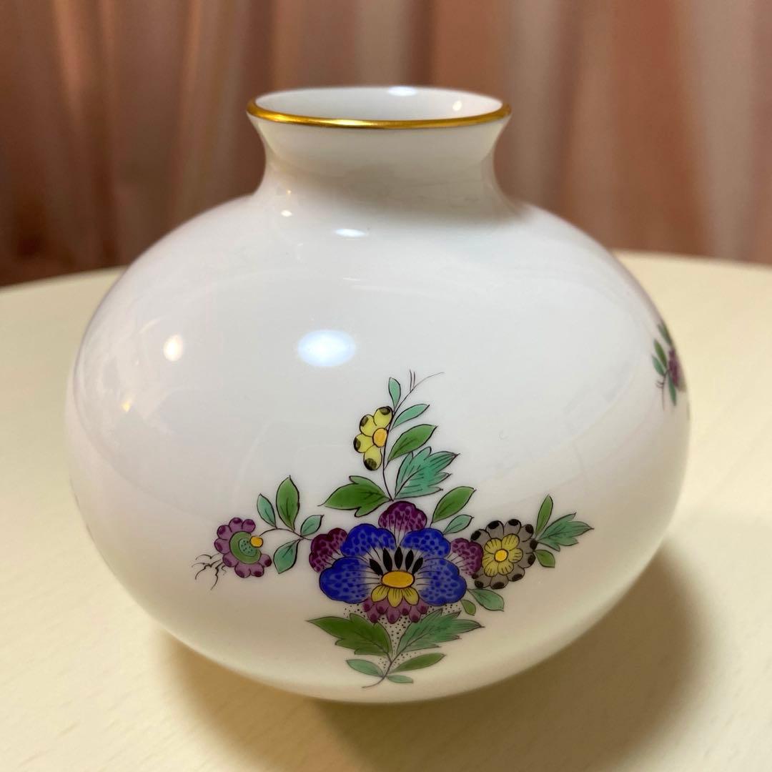 花瓶　マイセン