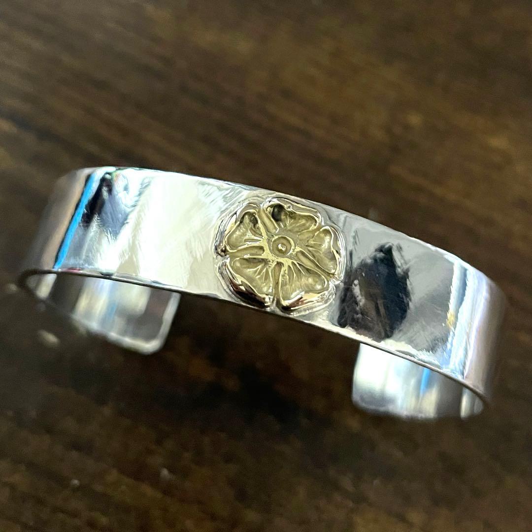 チョコ極美品　レディース　タディアンドキング　ローズ　k18 バングル