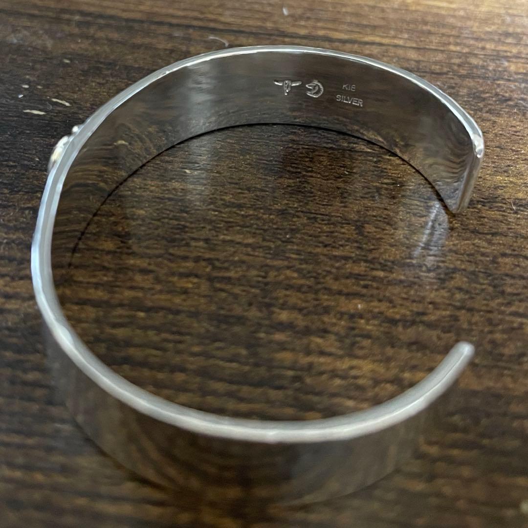 チョコ極美品　レディース　タディアンドキング　ローズ　k18 バングル