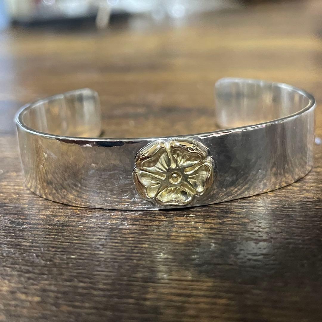 チョコ極美品　レディース　タディアンドキング　ローズ　k18 バングル