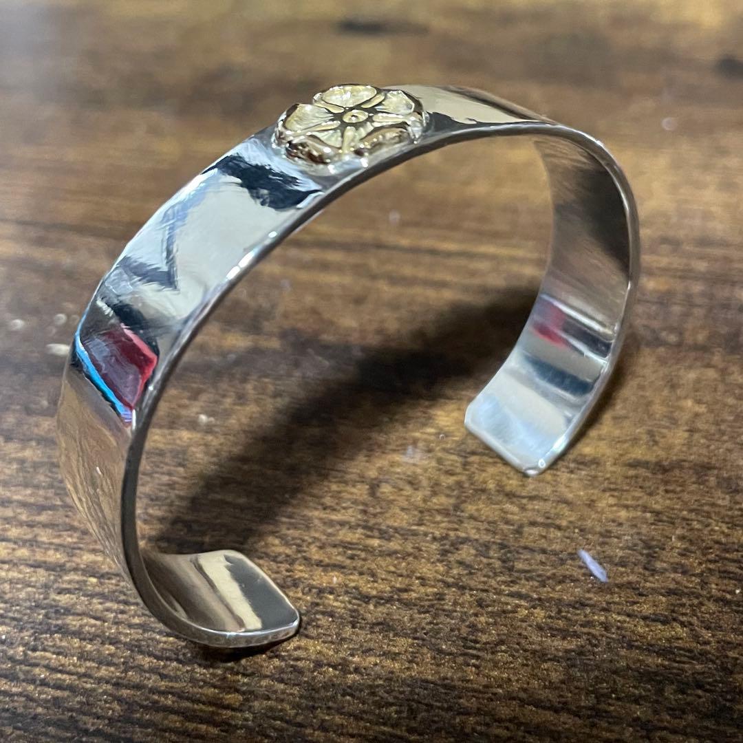 チョコ極美品　レディース　タディアンドキング　ローズ　k18 バングル