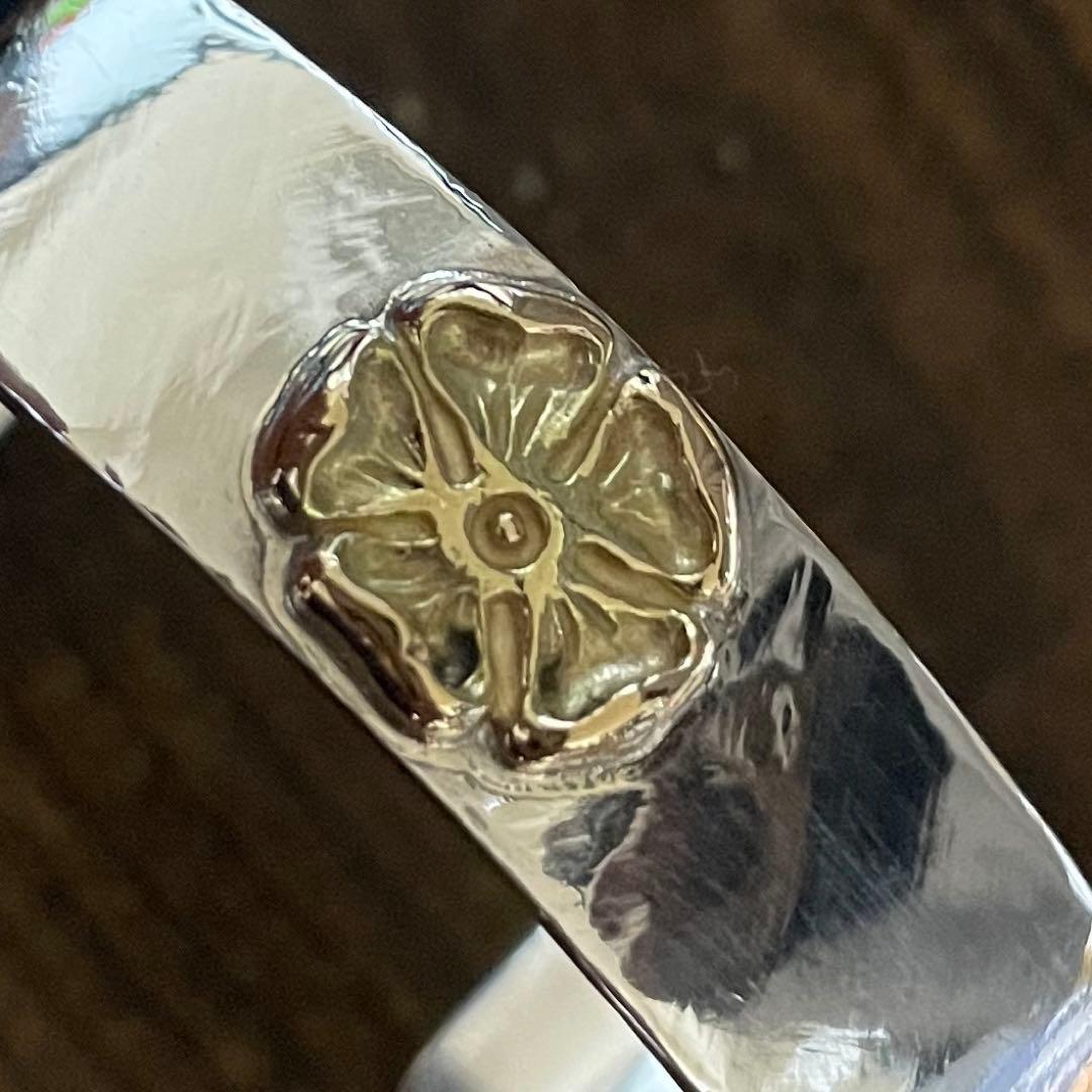 チョコ極美品　レディース　タディアンドキング　ローズ　k18 バングル