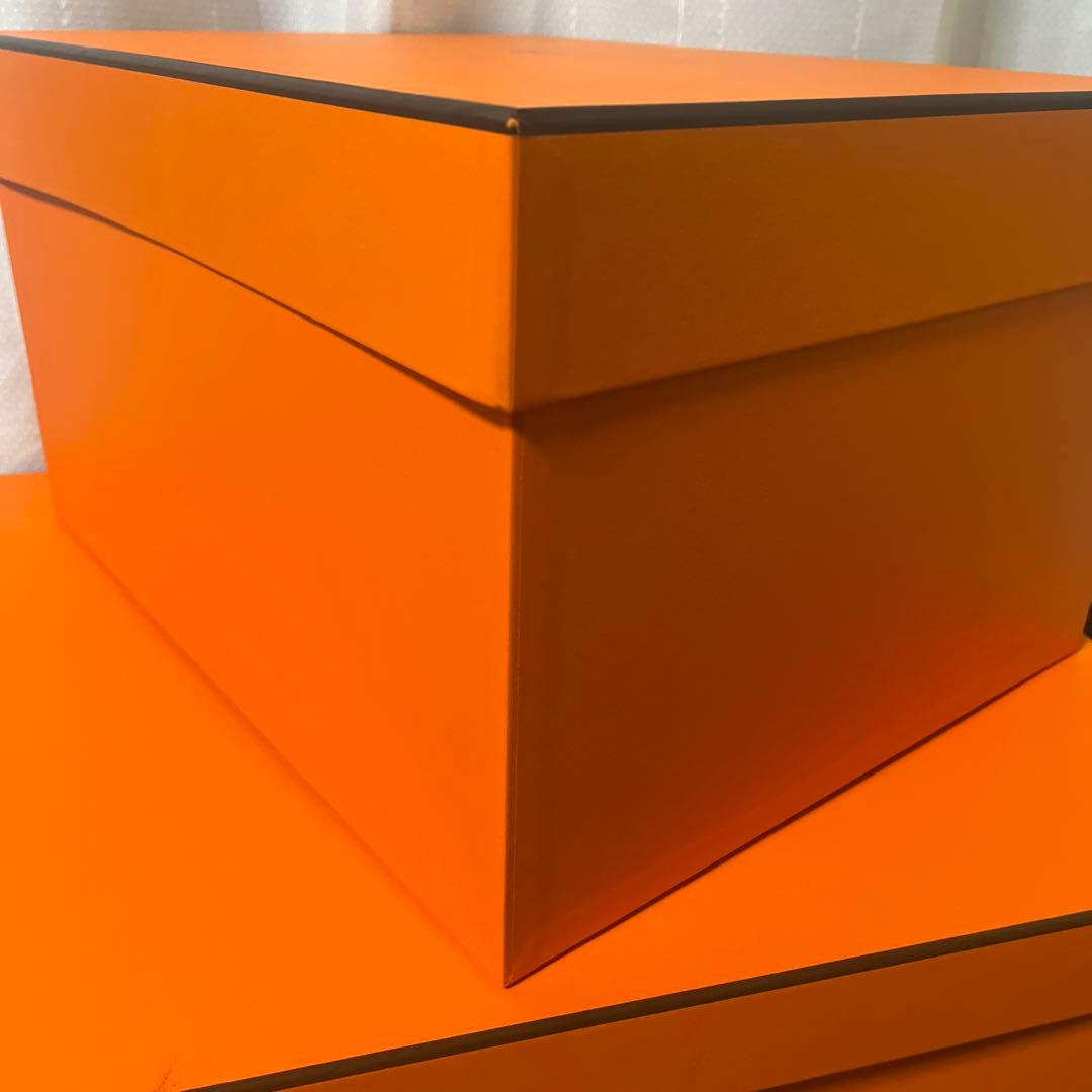 極美品！極太リボン/専用紙袋付き　ピコタンロック22 MM オレンジボックス