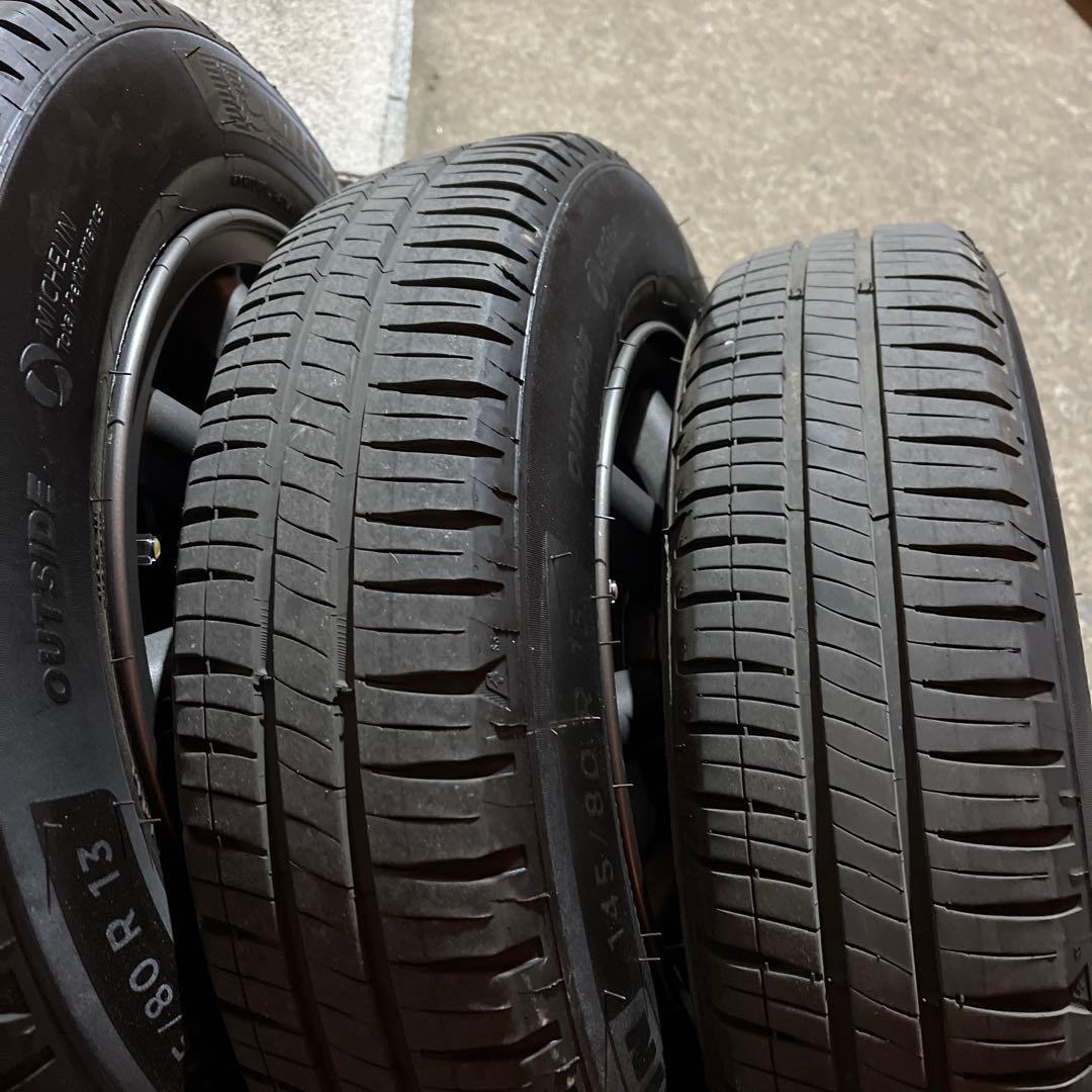 レーシングサービスワタナベホイール　13インチ145/80R13 ミシュラン新品