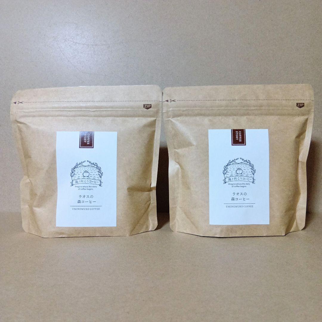 【未開封品】海ノ向こうコーヒー [ ラオスの森コーヒー ] 100g×10セット