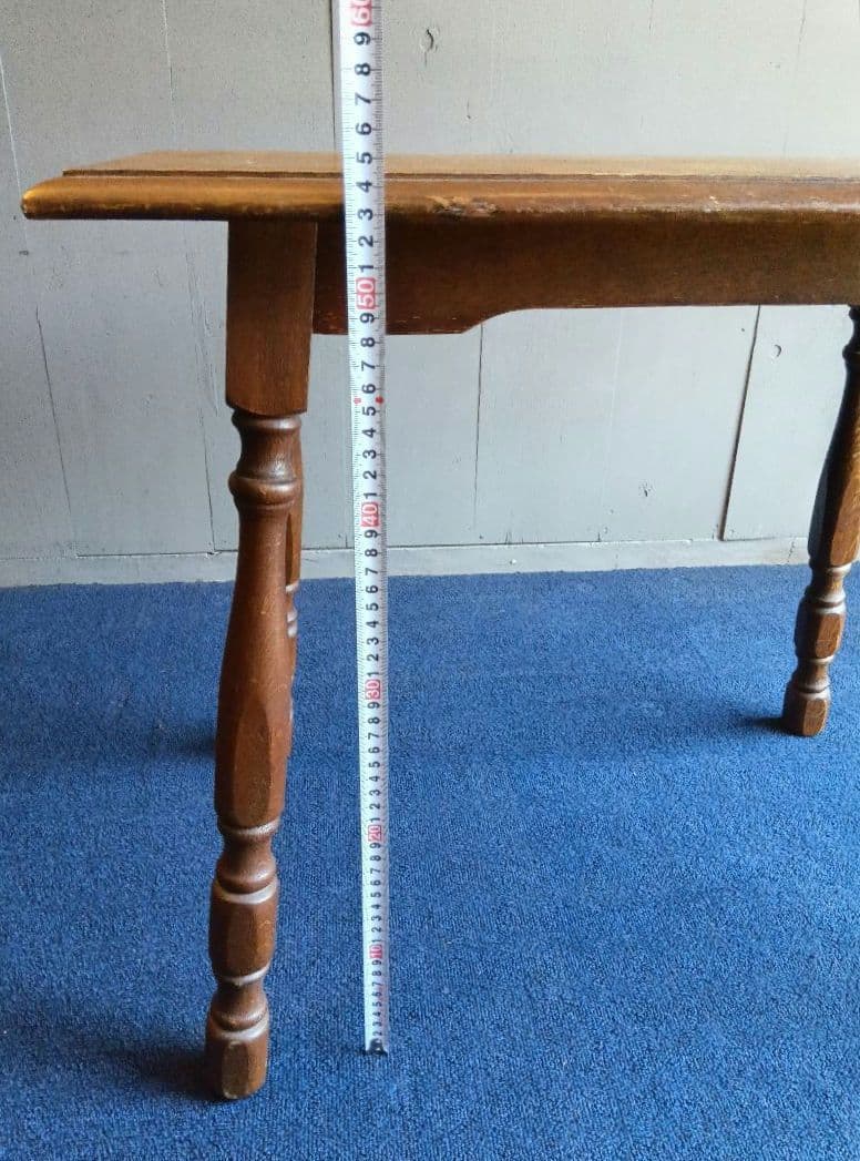 木製長方形テーブル　レトロ　ヴィンテージ