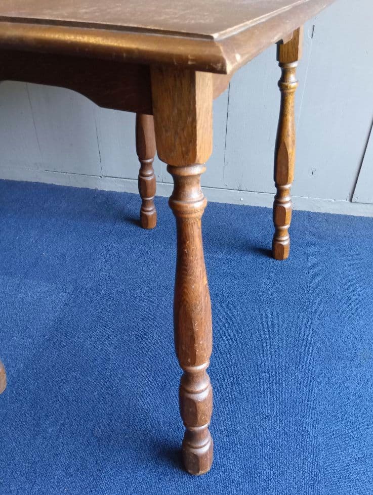 木製長方形テーブル　レトロ　ヴィンテージ