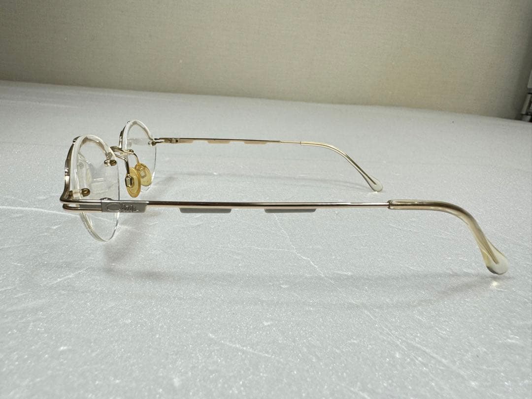 CAZAL ビンテージ　眼鏡　伊達メガネ　ツーポイント　カザール