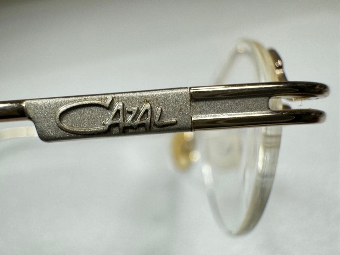 CAZAL ビンテージ　眼鏡　伊達メガネ　ツーポイント　カザール