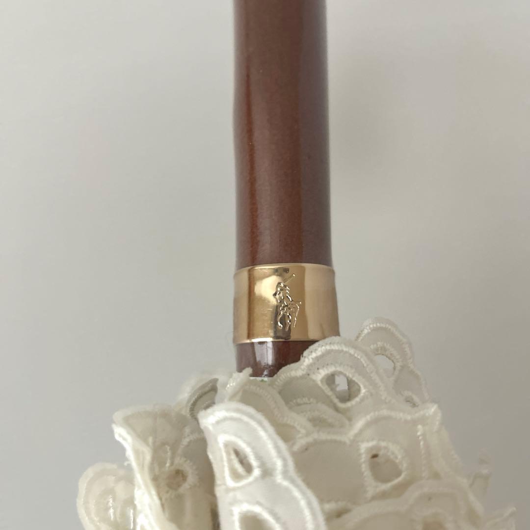 新品⭐️ ポロ ラルフローレン 日傘 晴雨兼用 エンブフリル パラソル