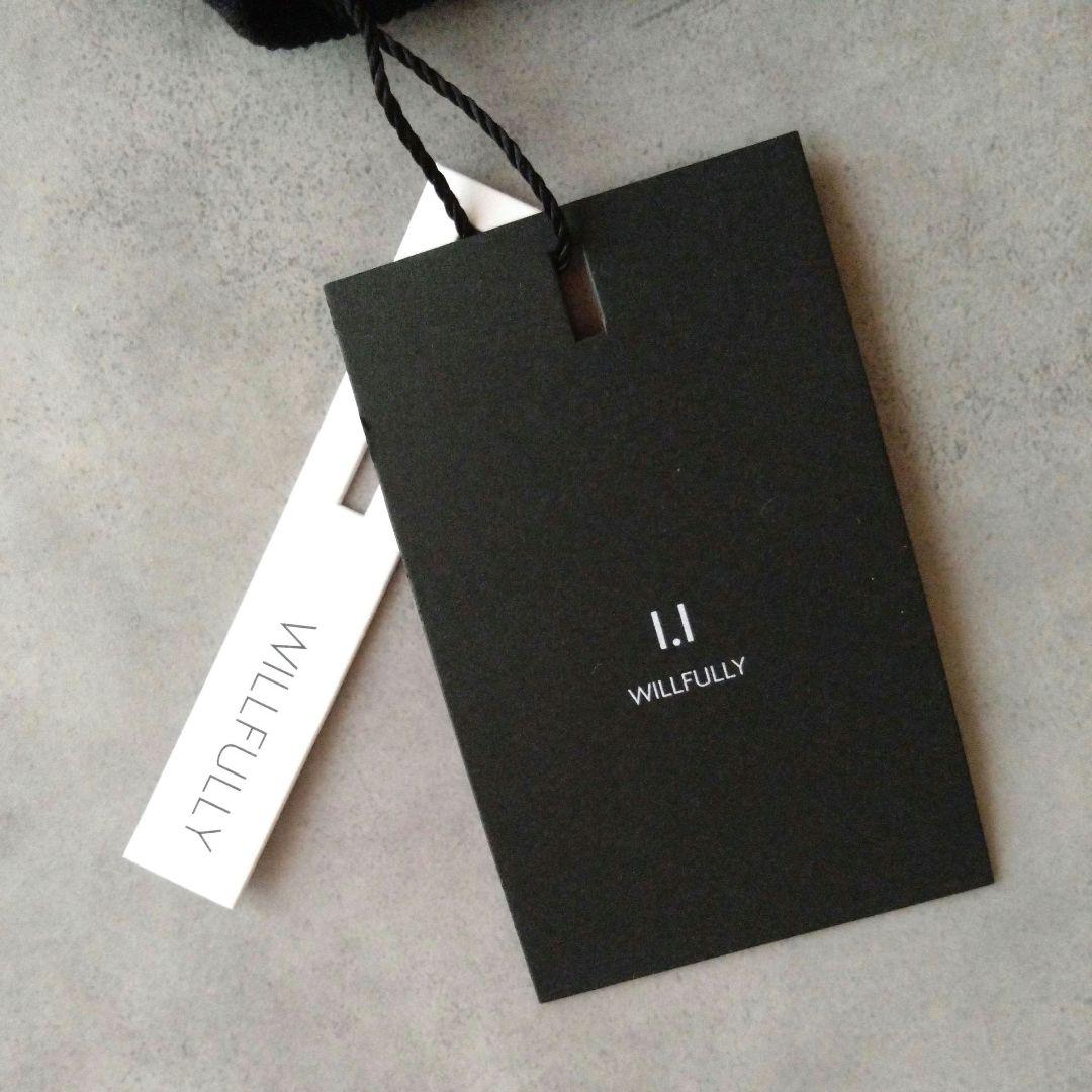 新品タグ付✨️ウィルフリー ギャザーフリルキーネックスウェット 黒　ブラック