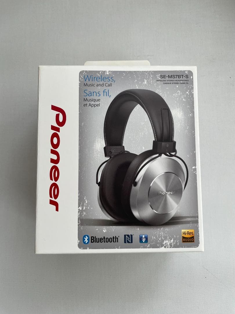 Pioneer (SE-MS7BT-S) ワイヤレスヘッドホン シルバー