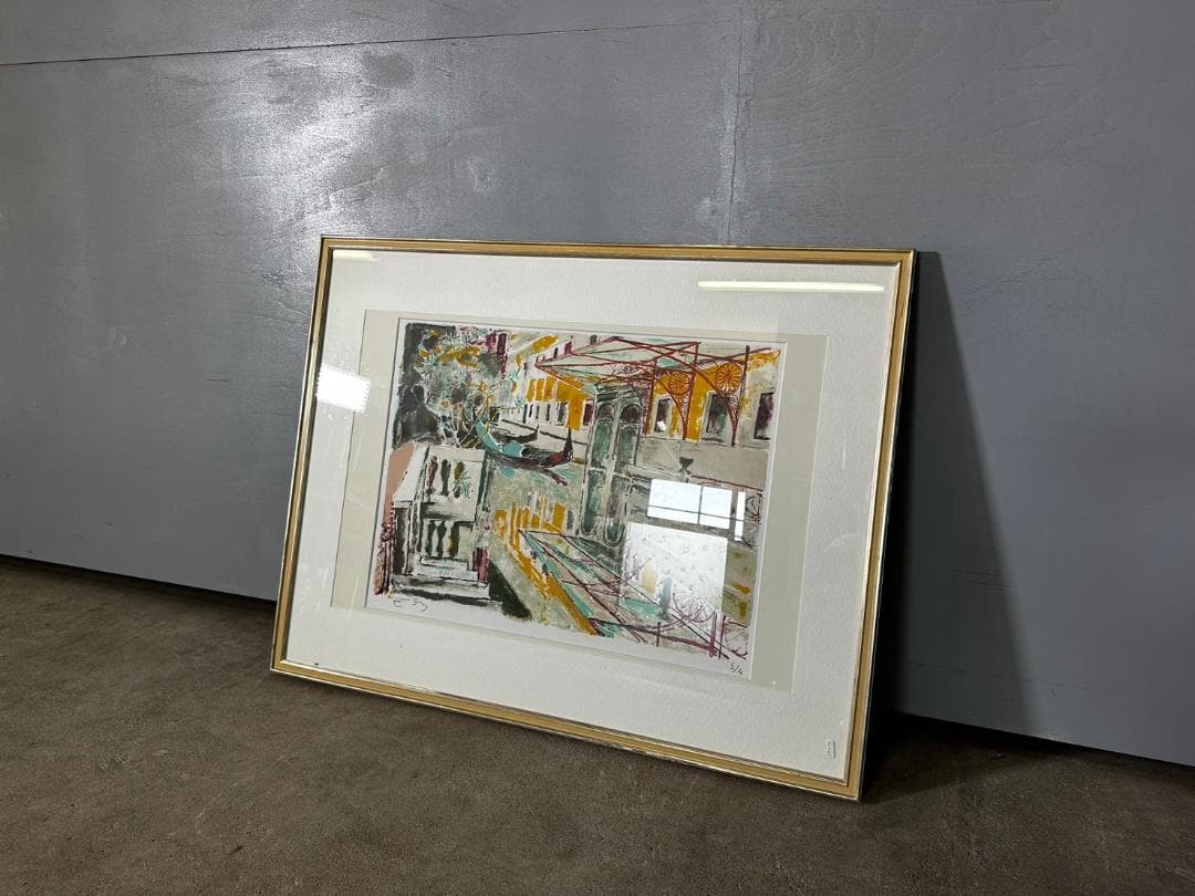 ヴェネツィア運河 エドゥアール・ジョルジュ リトグラフ 風景画 絵画 絵