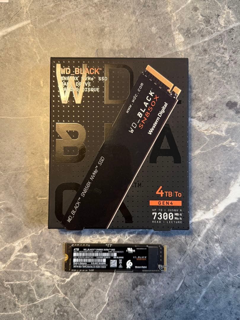 内蔵型SSD WD BLACK SN850X 4TB NVMe SSD PCIE4.0