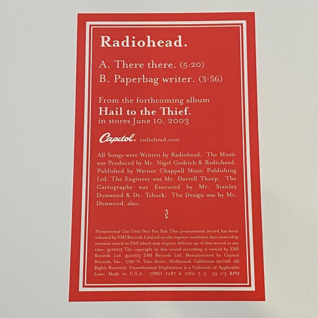 【未発売】RADIOHEAD There there レコード プロモ
