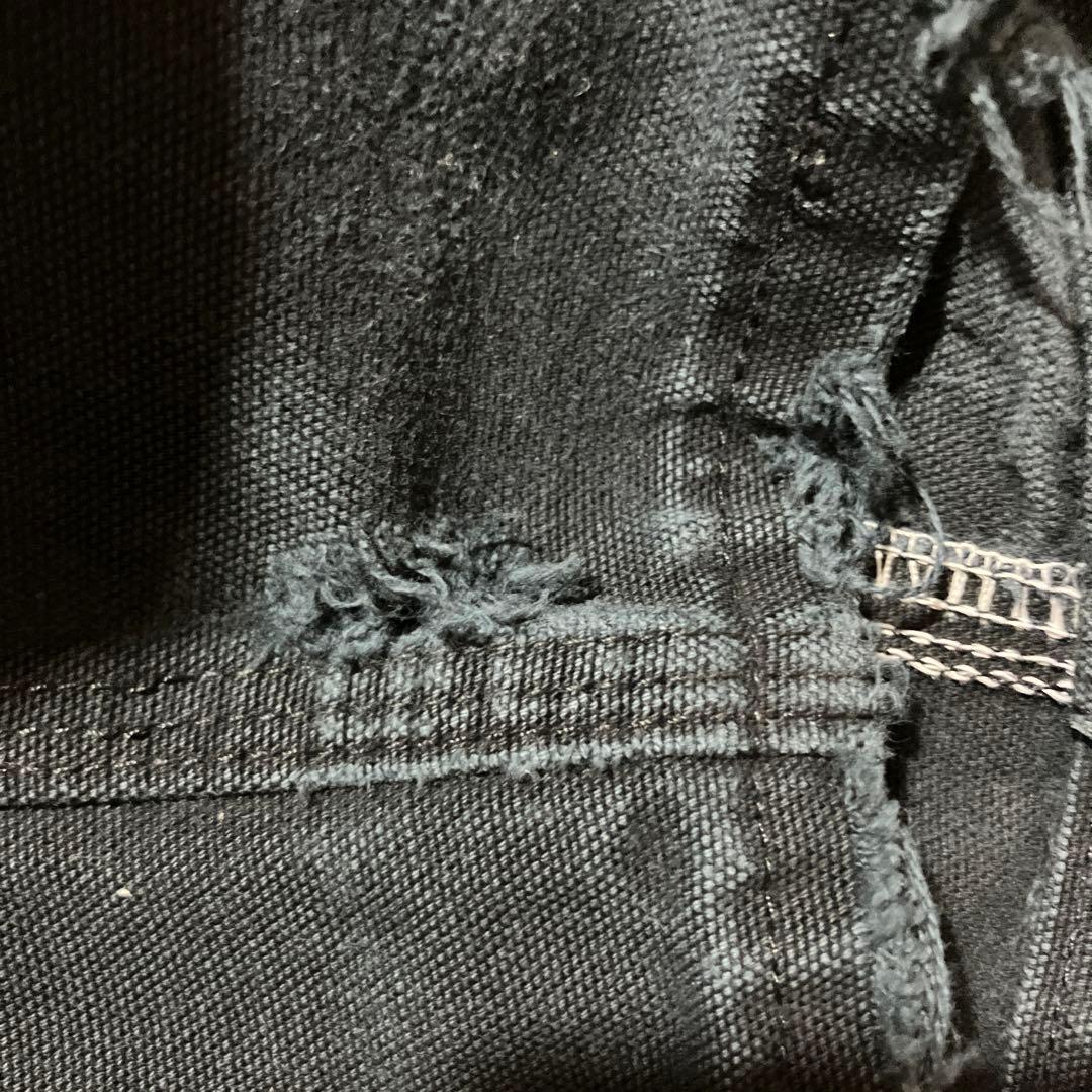 カーハート ダブルニー　ブラックフェード　made in USA ビンテージ