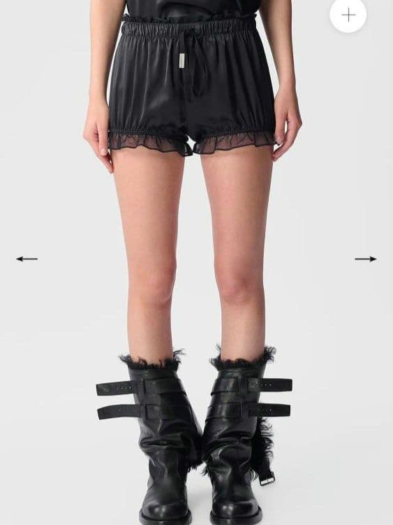 最終値下げ anndemeulemeester AW24 サテンショートパンツ