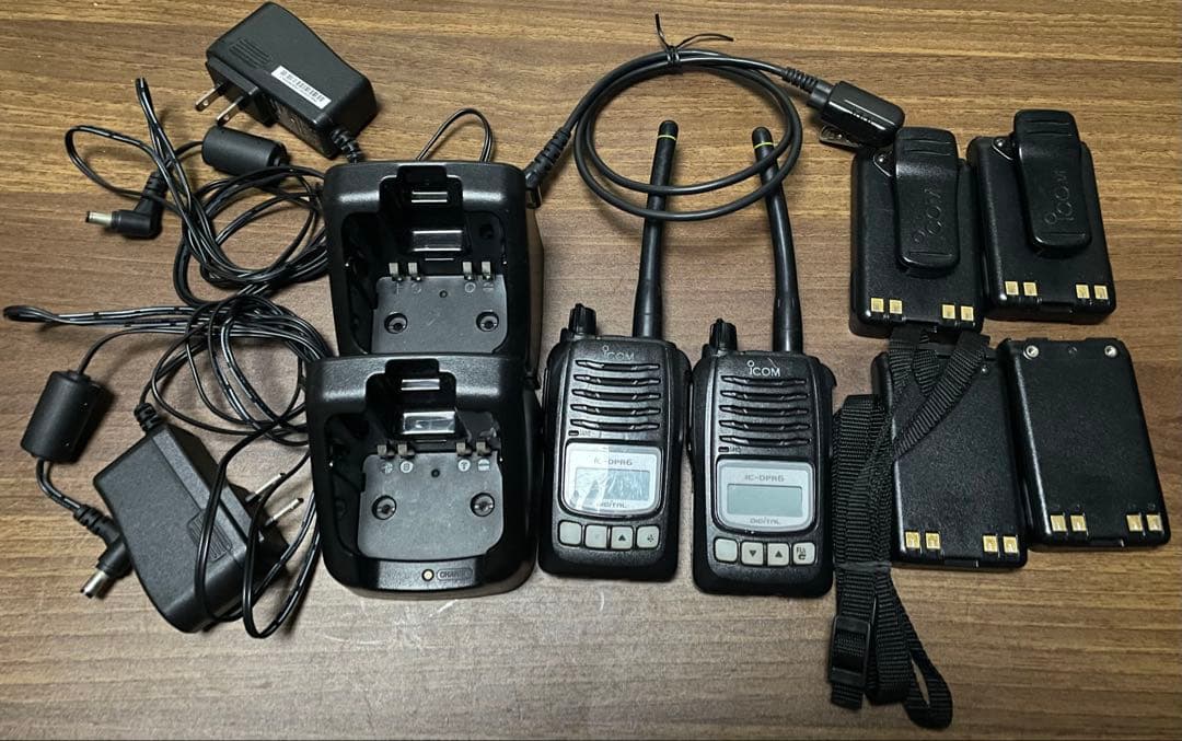 IC-DPR6 2台セット バッテリー4個付き