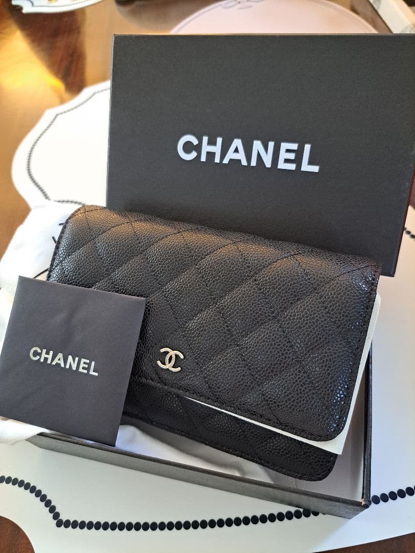 CHANELノベルティ チェーン ショルダー バック シルバー