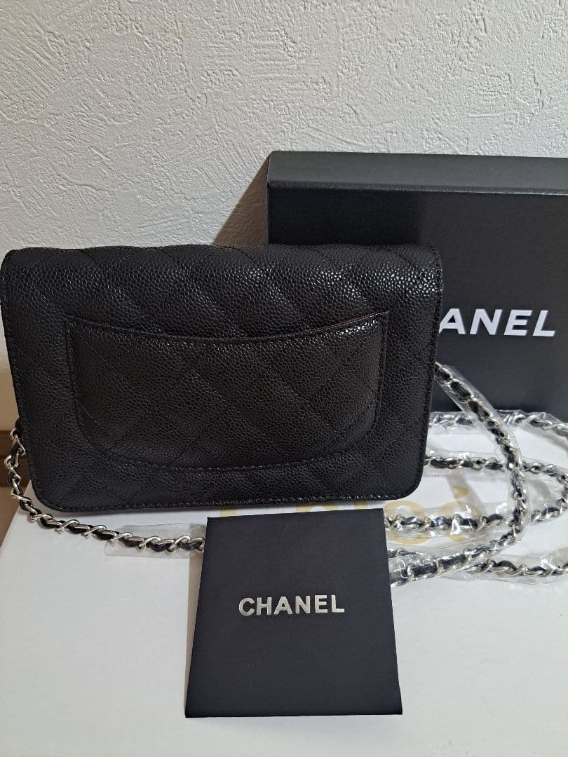 CHANELノベルティ チェーン ショルダー バック シルバー