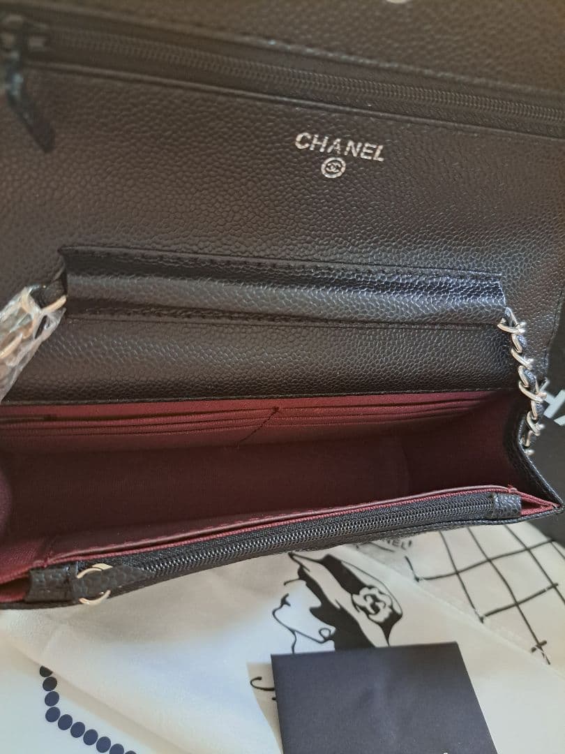 CHANELノベルティ チェーン ショルダー バック シルバー