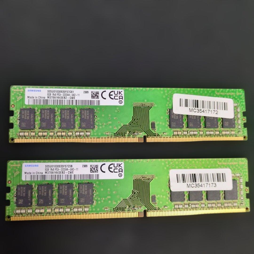 SAMSUNG 16GB DDR4-3200 PC メモリ
