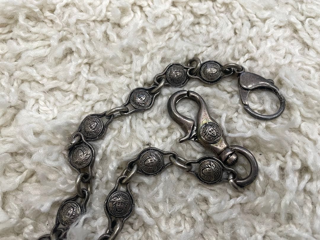 Versace シルバー ウォレットチェーン