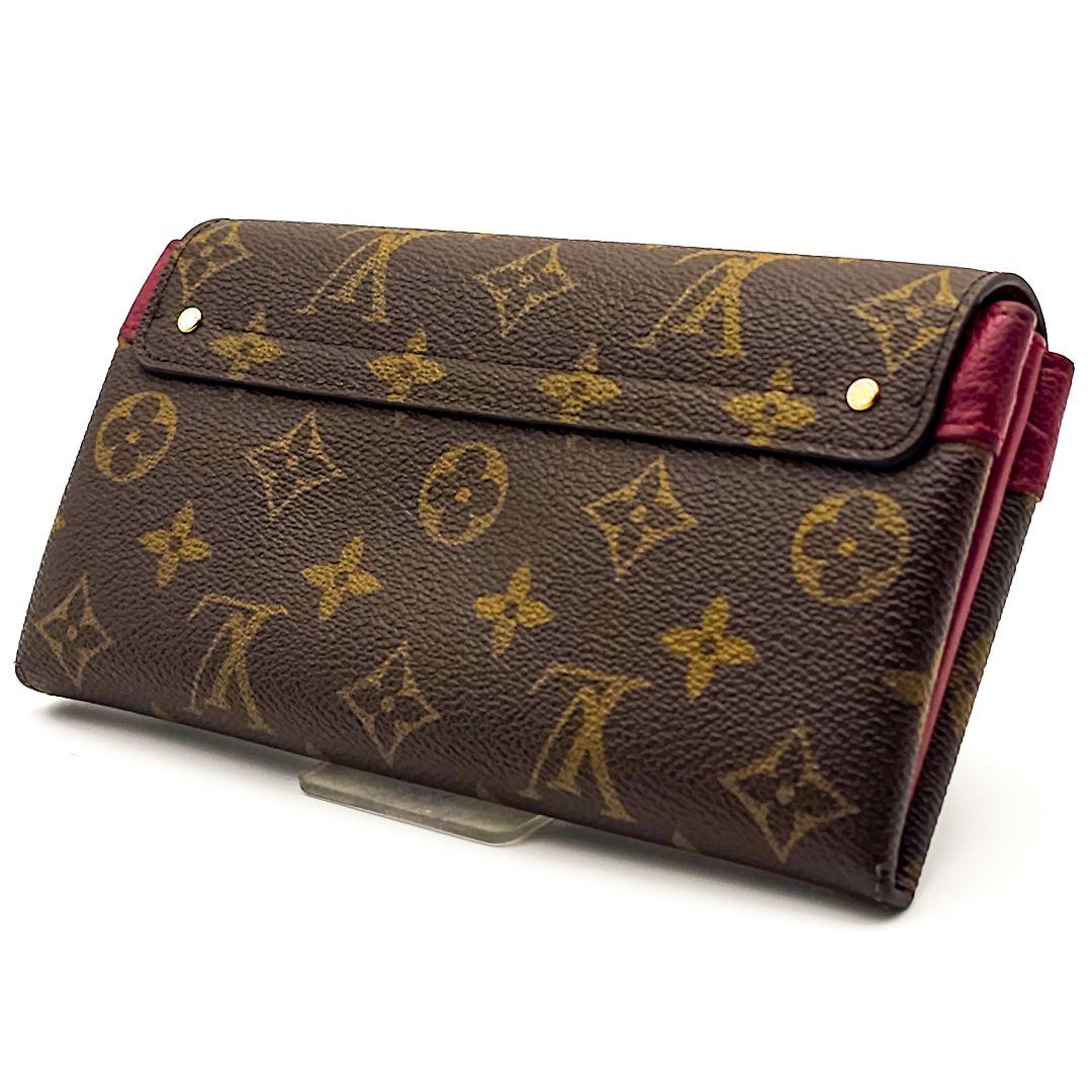 ルイヴィトン　ポルトフォイユ　エリゼ　モノグラム　長財布　パープル　G454