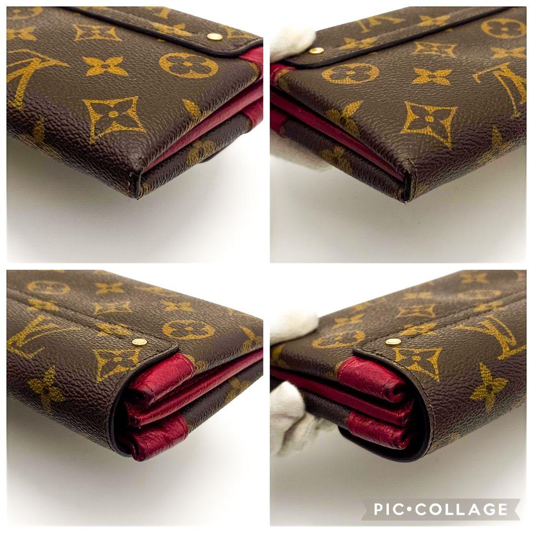 ルイヴィトン　ポルトフォイユ　エリゼ　モノグラム　長財布　パープル　G454