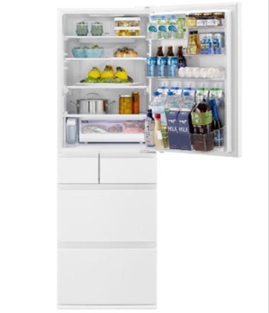 送料込2023年製406L Panasonic NR-E419EX-W 冷蔵庫
