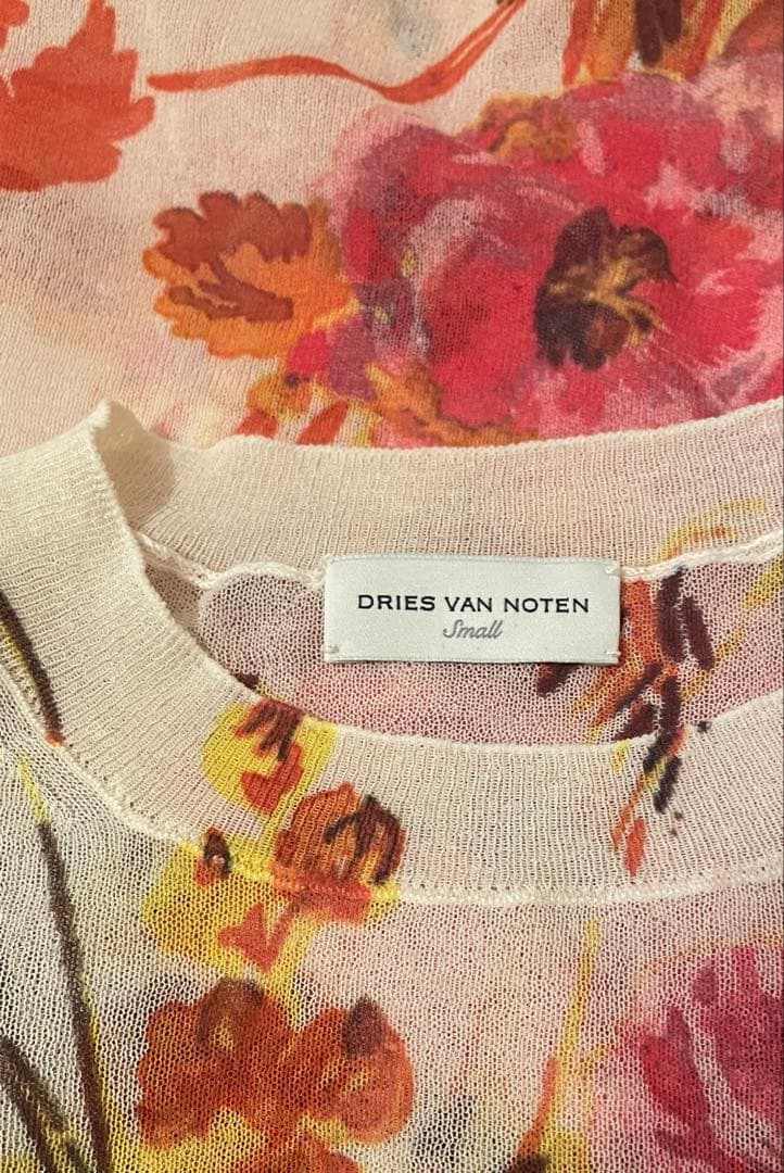 ドリスヴァンノッテン DRIES VAN NOTEN 花柄　カットソー　シアー