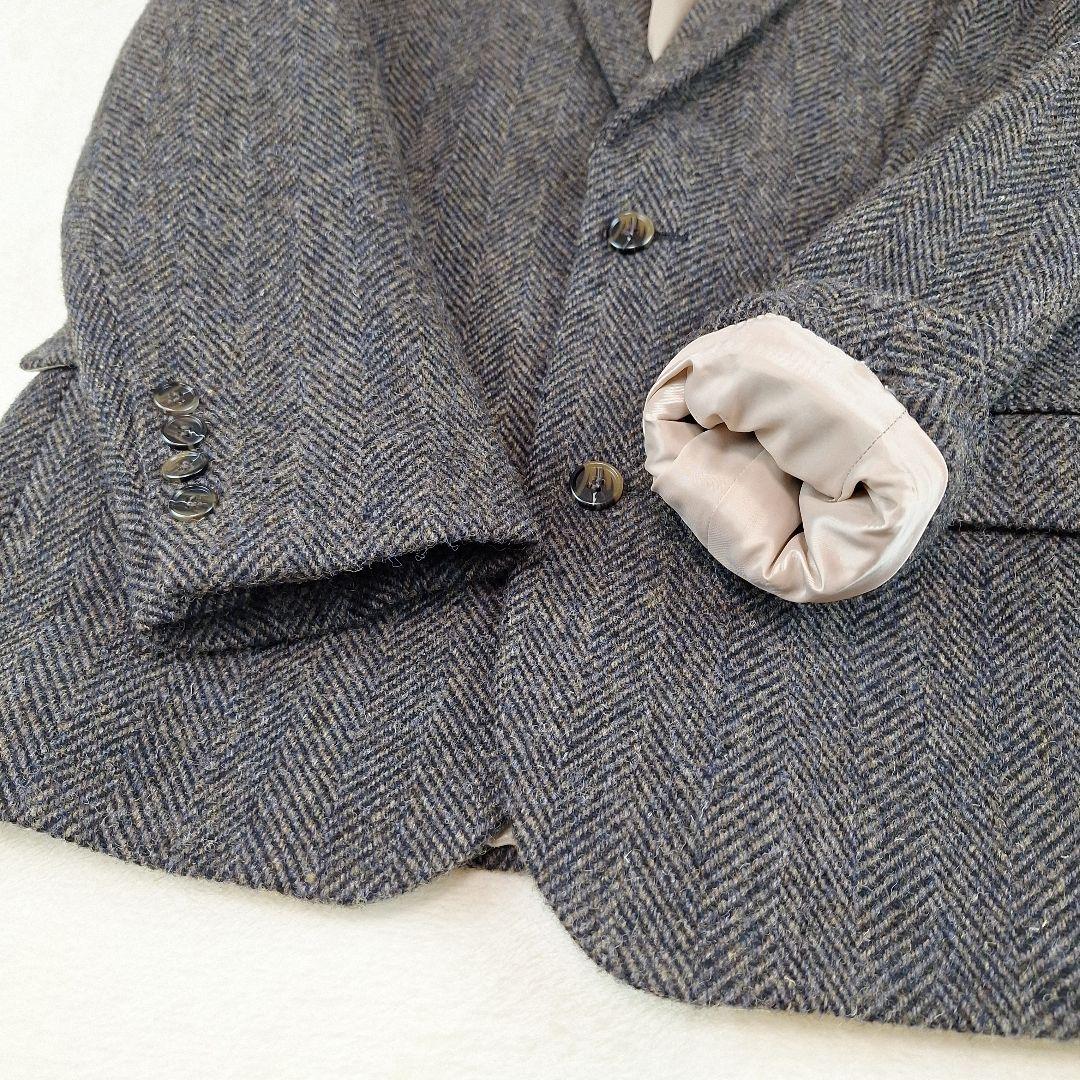 美品✨ハリスツイード　　スーツスリーピース　ヘリンボーン　L