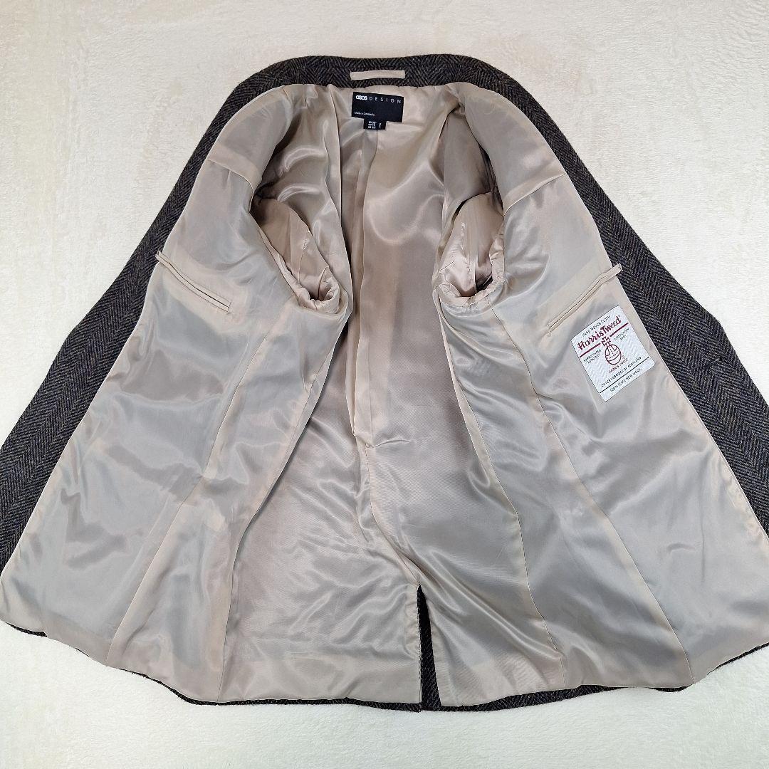 美品✨ハリスツイード　　スーツスリーピース　ヘリンボーン　L