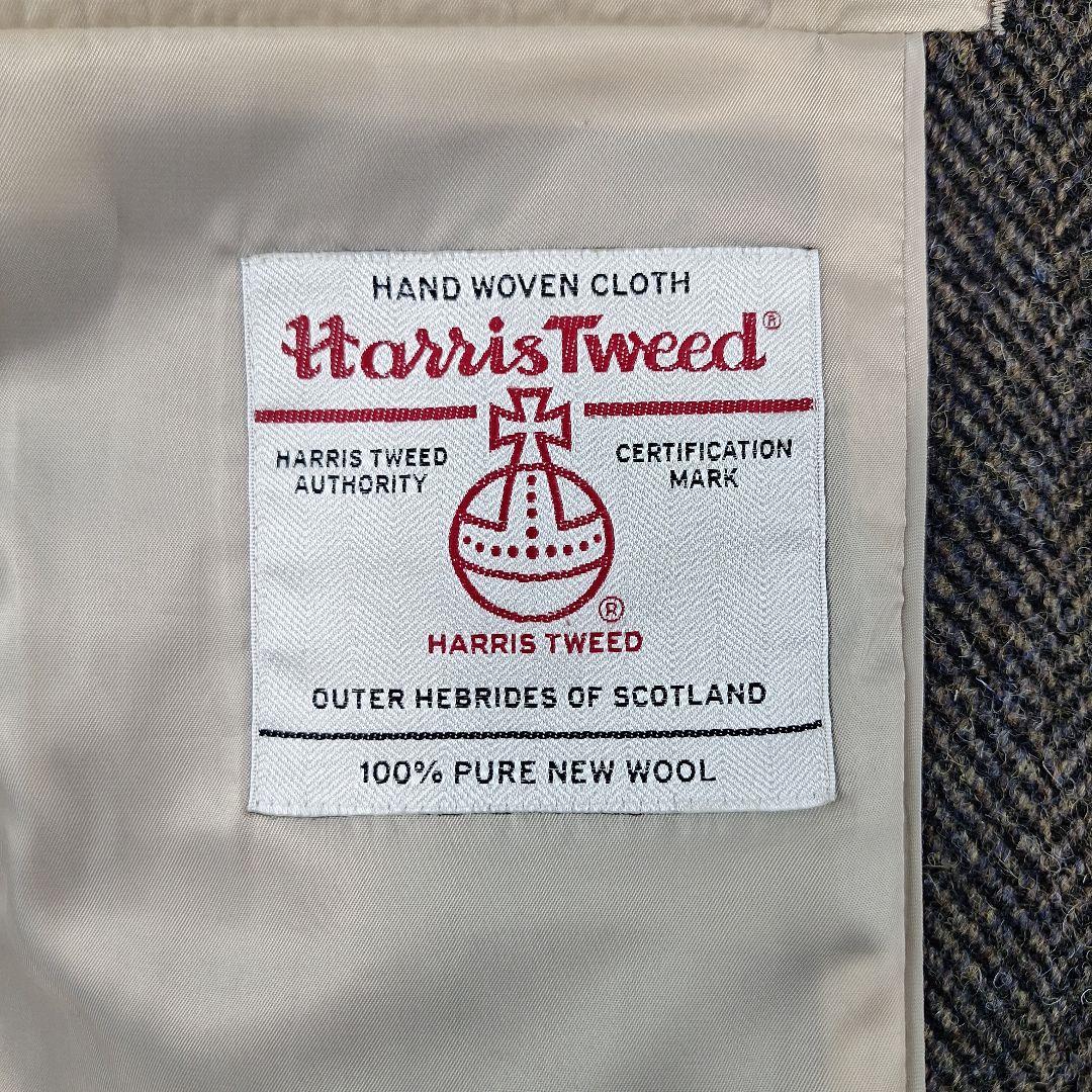 美品✨ハリスツイード　　スーツスリーピース　ヘリンボーン　L