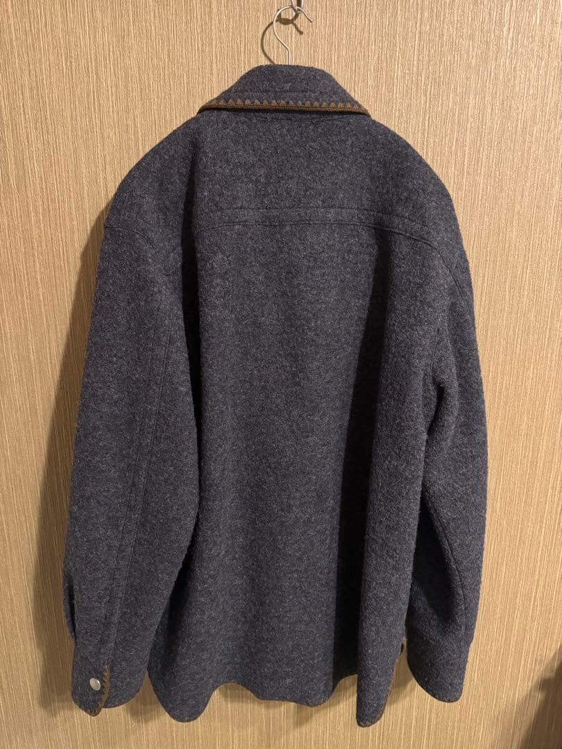 【CABaN】　キャバン　ウールフリースジャケット　グレー　Mサイズ