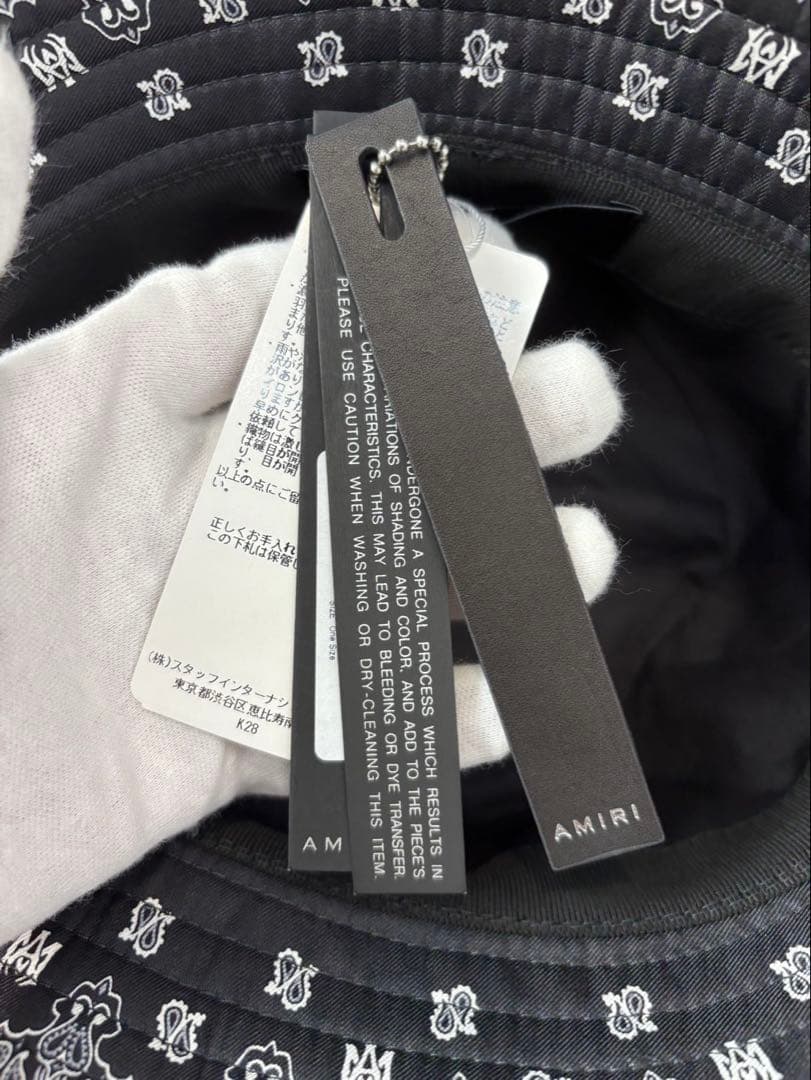 帽子 AMIRI 24AW Paisley Bucket Hat