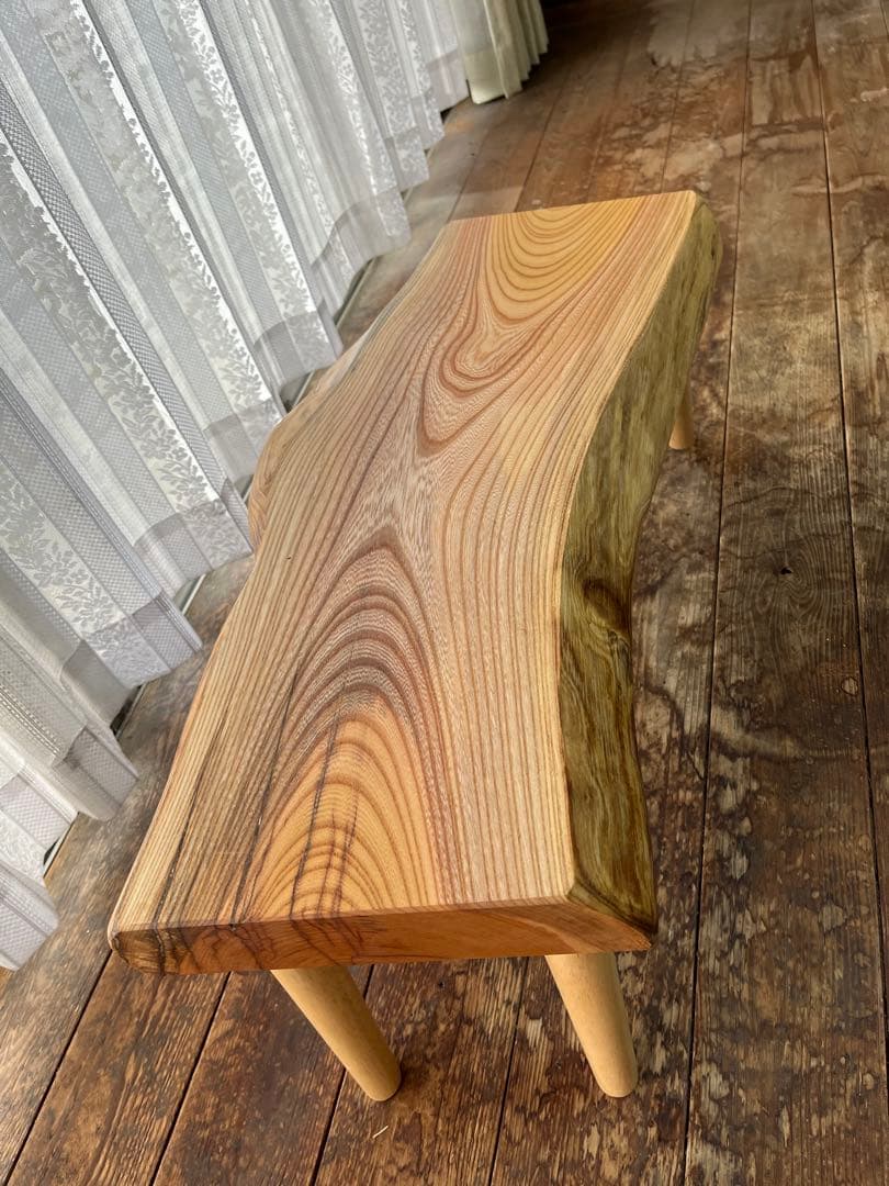ローテーブル　ケヤキ　欅　輪切り　一枚板　サイドテーブル　ちゃぶ台 テーブル