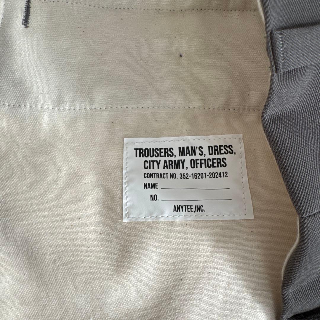 anytee Officer Pants_Military Gray サイズL