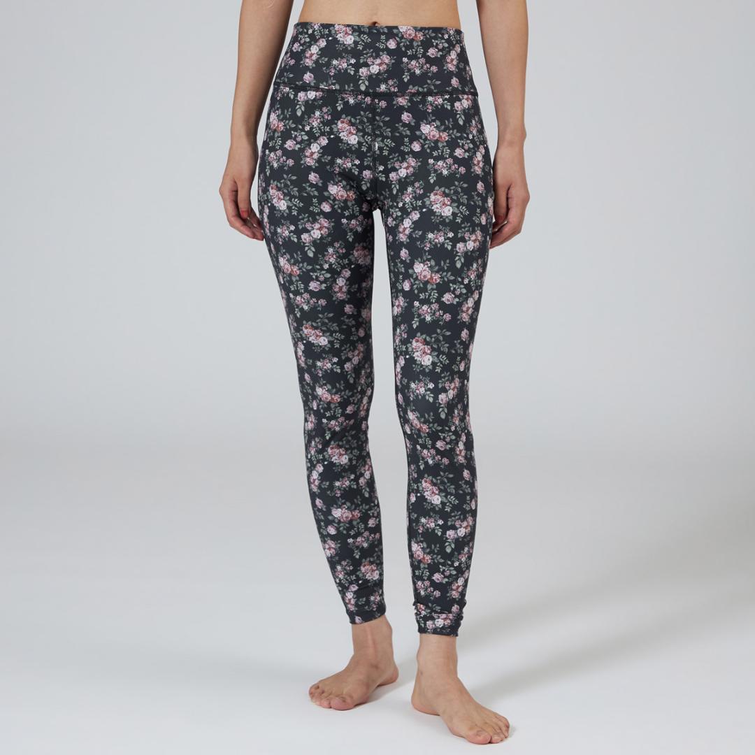 チャコット　ヨガ　ピラティス　　レギンス　プチローズ　花柄