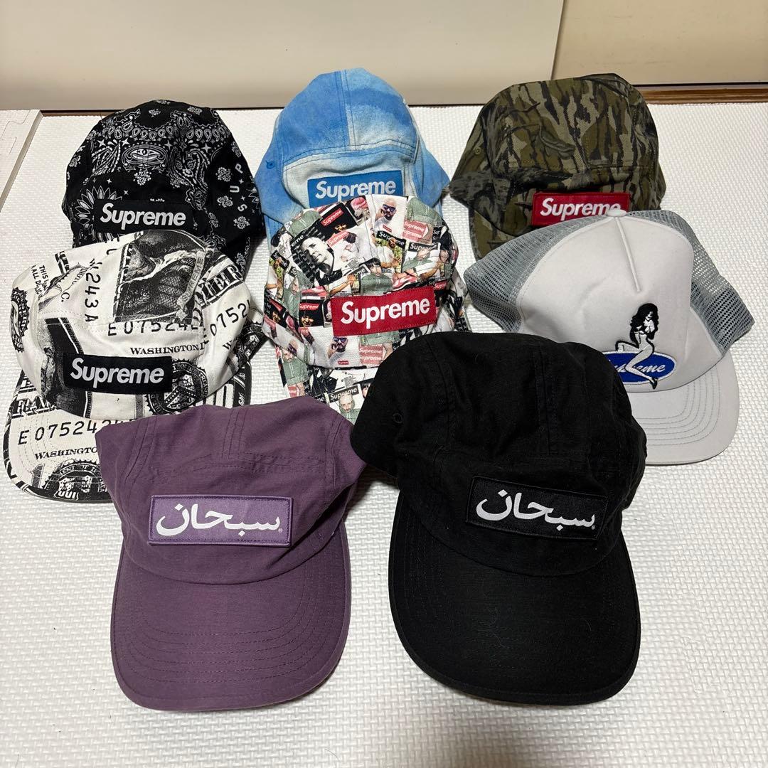 美品新品同様supreme cap8点までめ売り box lngoボックスロゴ