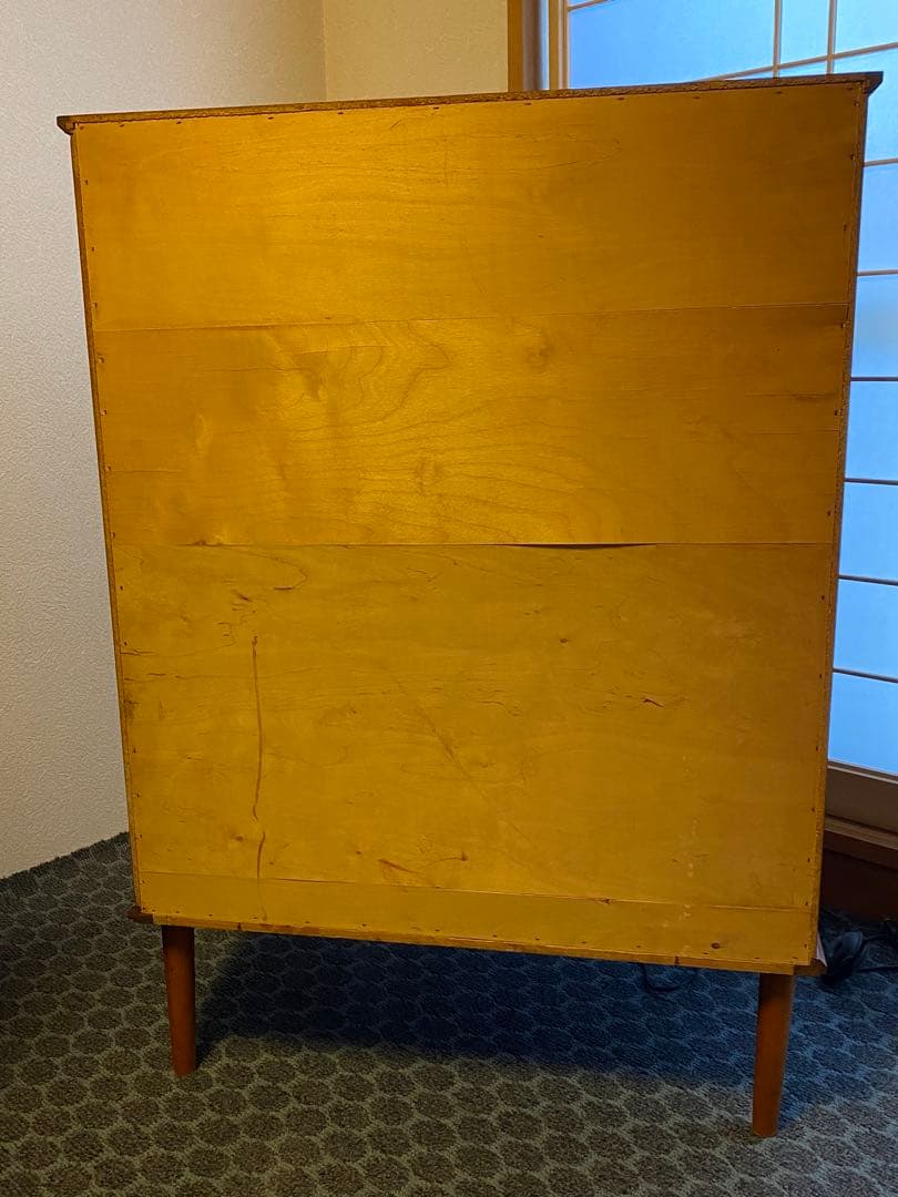 3月中旬まで　北欧ヴィンテージ　デンマーク製　チーク6段チェスト