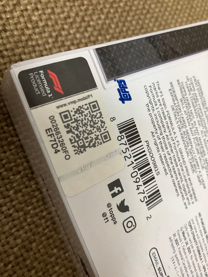 【ラスト】2020 Topps Dynasty Formula1 未開封ボックス