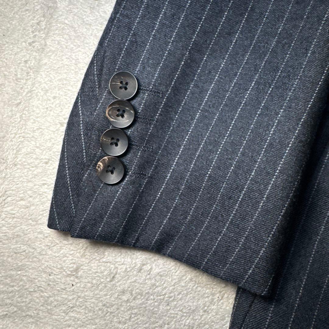 37 極美品　ドナート ヴィンチ　スーツ　日本製　ウール　フランネル　A5