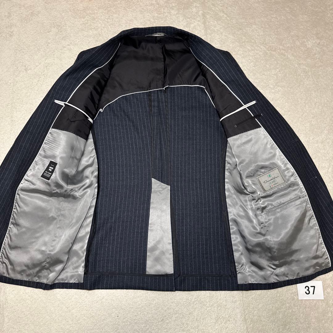37 極美品　ドナート ヴィンチ　スーツ　日本製　ウール　フランネル　A5
