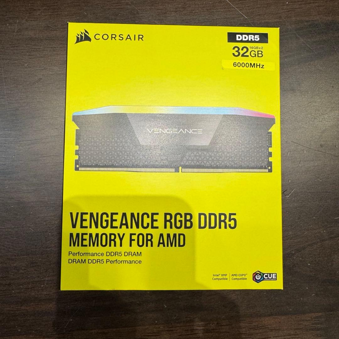 【動作確認済】CORSAIR DDR5 32GB(16GBx2) 6000MHz