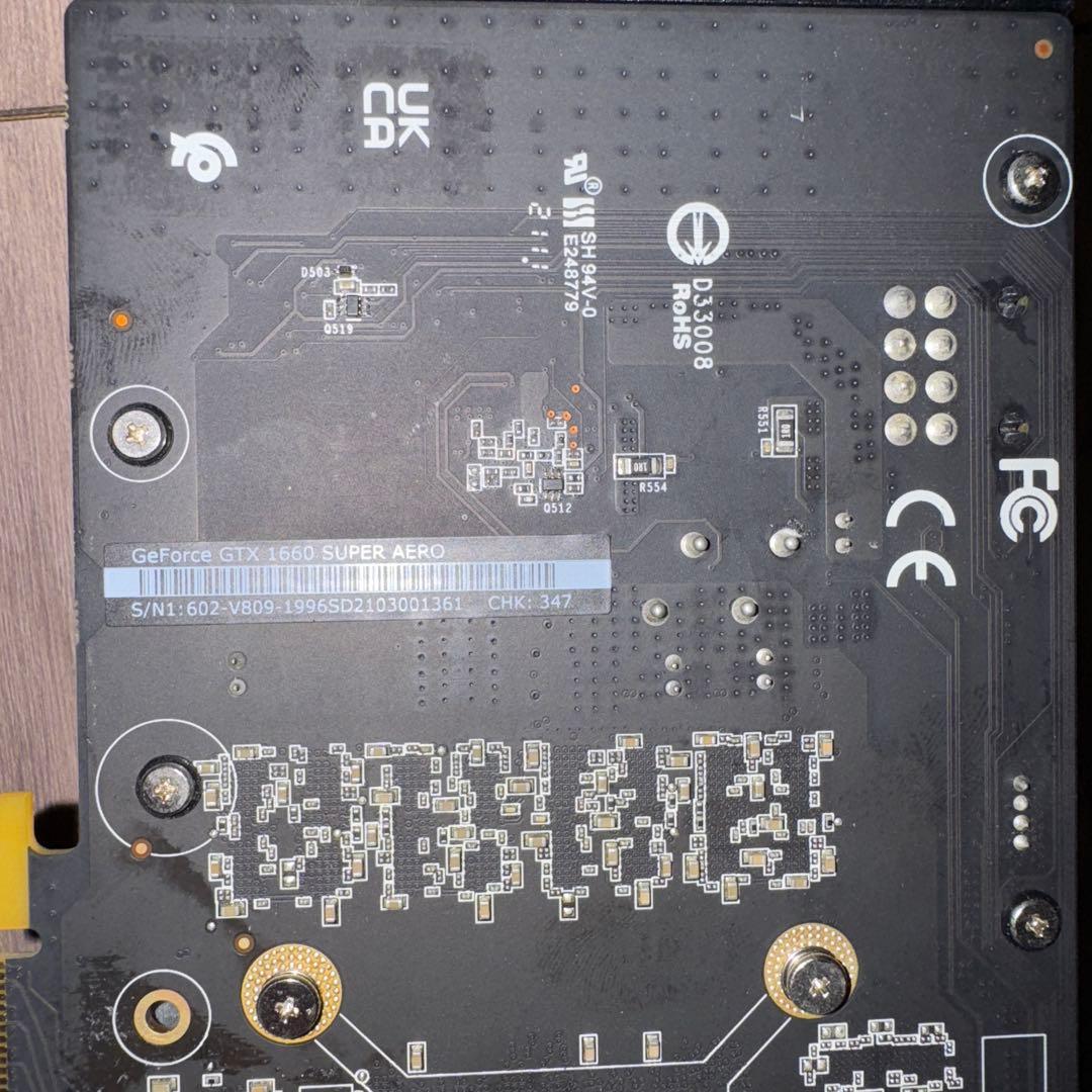 グラフィックボード・グラボ・ビデオカード NVIDIAGeForceGTX1660SUPER