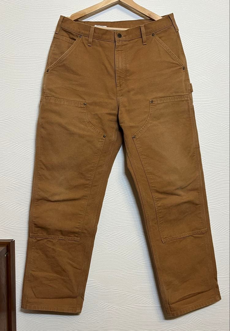 カーハート ダブルニーペインターパンツ 32 ブラウンダック ワークパンツ