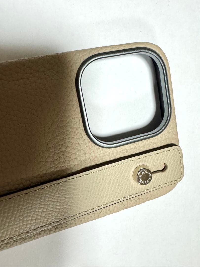 BONAVENTURA iPhone 15 Pro Max 用ケース　グレージュ