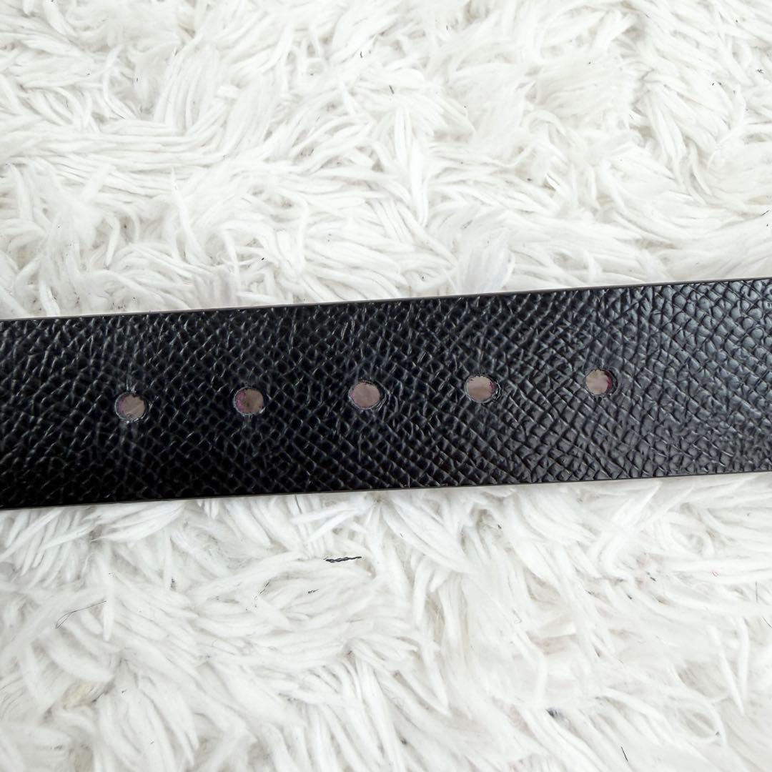 ✨極美品✨ フェラガモ リバーシブルベルト ダブルガンチーニ 黒 紫